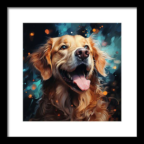 Joyful Retrieval - Framed Print