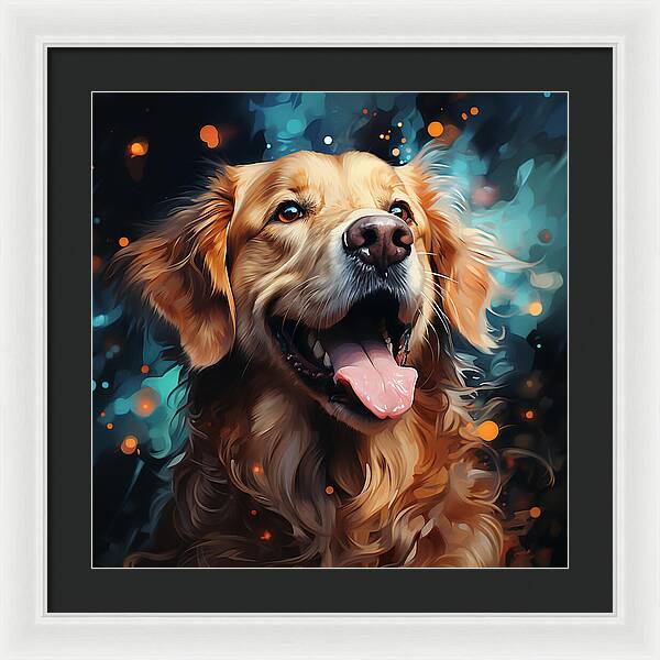 Joyful Retrieval - Framed Print
