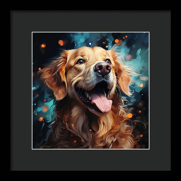 Joyful Retrieval - Framed Print