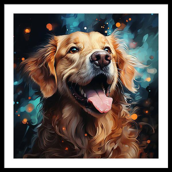 Joyful Retrieval - Framed Print