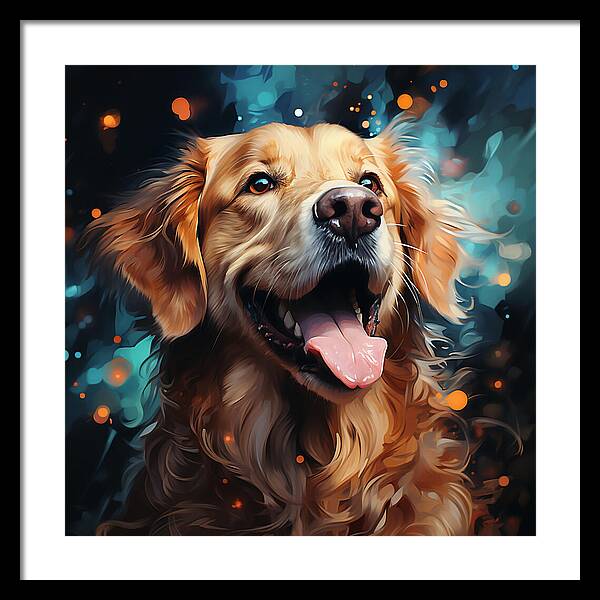 Joyful Retrieval - Framed Print
