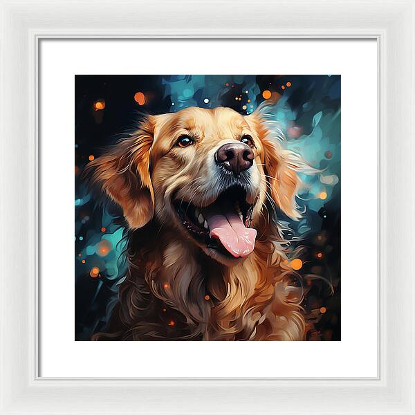 Joyful Retrieval - Framed Print