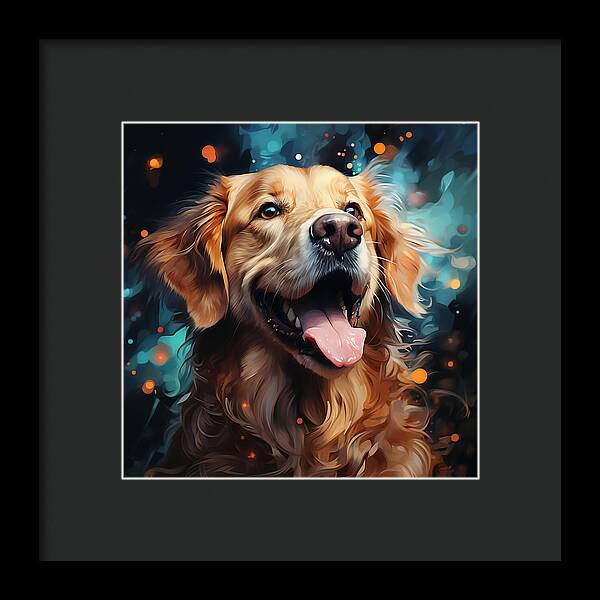 Joyful Retrieval - Framed Print