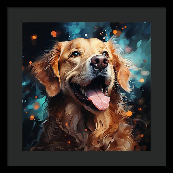 Joyful Retrieval - Framed Print