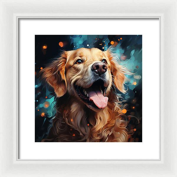 Joyful Retrieval - Framed Print