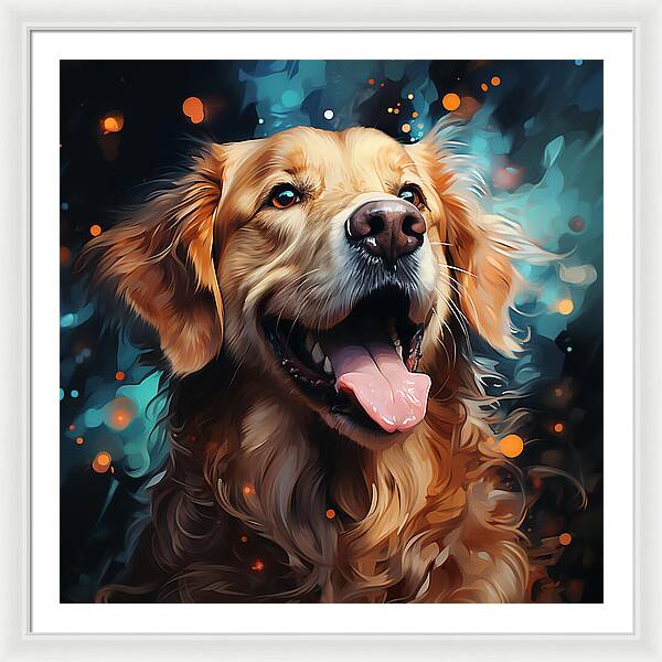 Joyful Retrieval - Framed Print