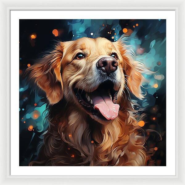 Joyful Retrieval - Framed Print