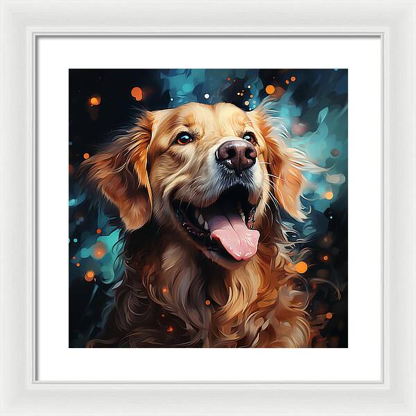 Joyful Retrieval - Framed Print