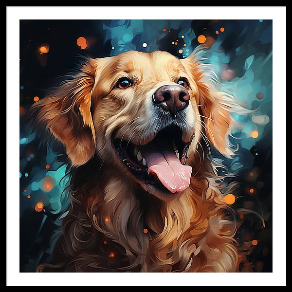 Joyful Retrieval - Framed Print