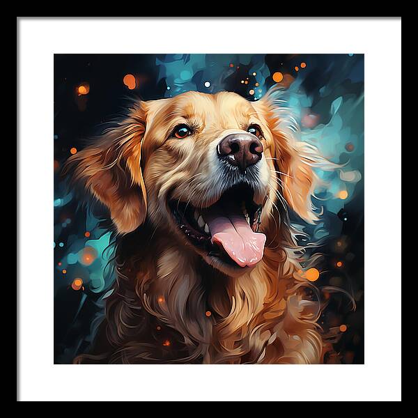 Joyful Retrieval - Framed Print