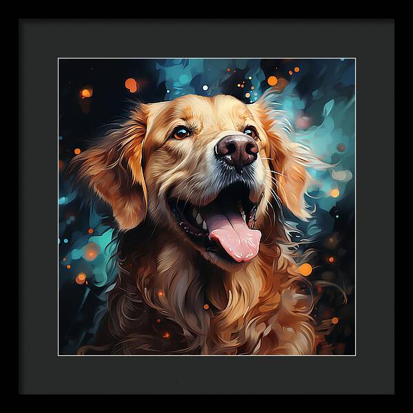 Joyful Retrieval - Framed Print