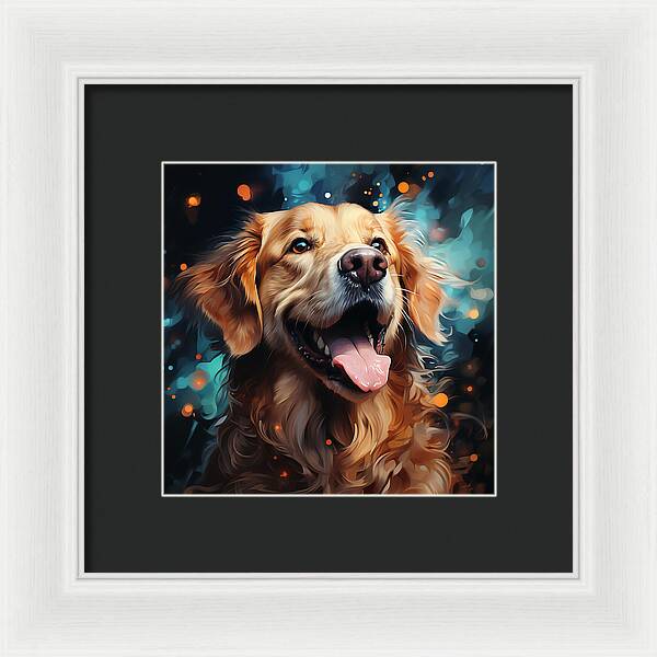 Joyful Retrieval - Framed Print