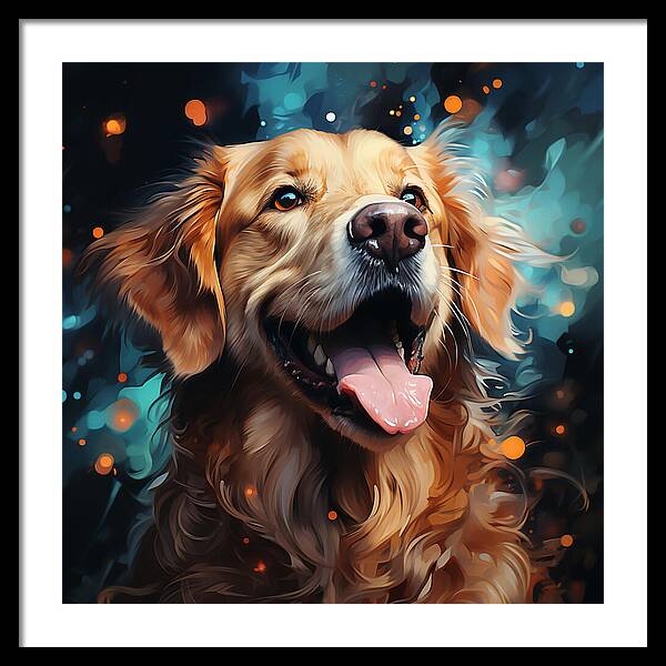 Joyful Retrieval - Framed Print