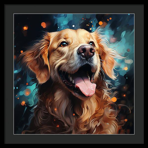 Joyful Retrieval - Framed Print