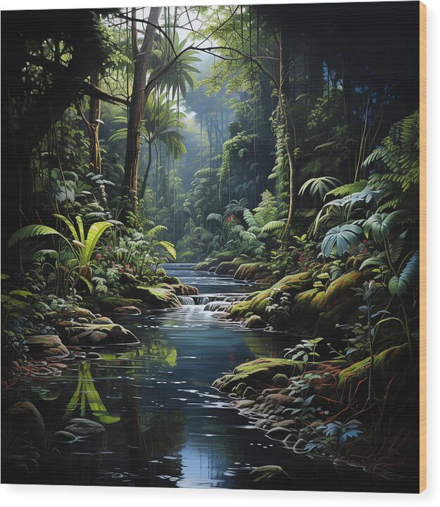 Jungle Flow - Wood Print