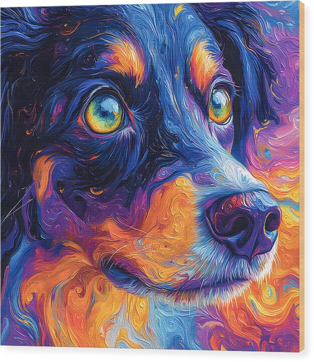 K9 Kaleidoscope - Wood Print