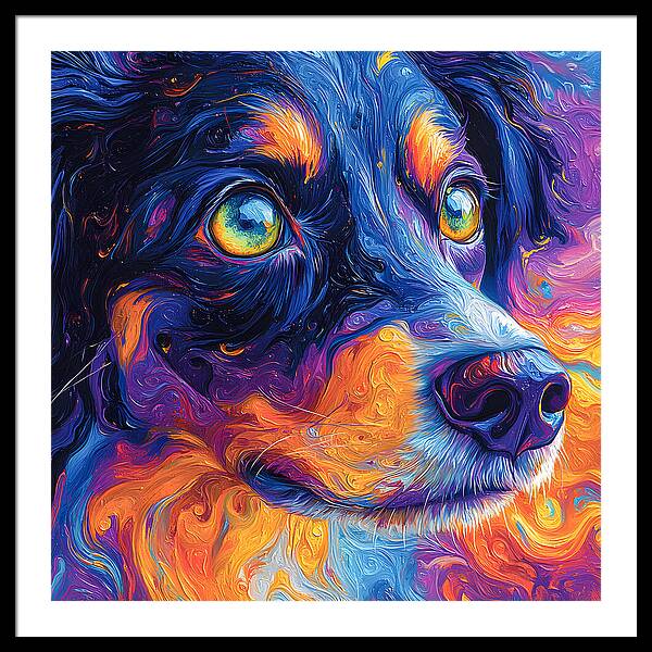K9 Kaleidoscope - Framed Print