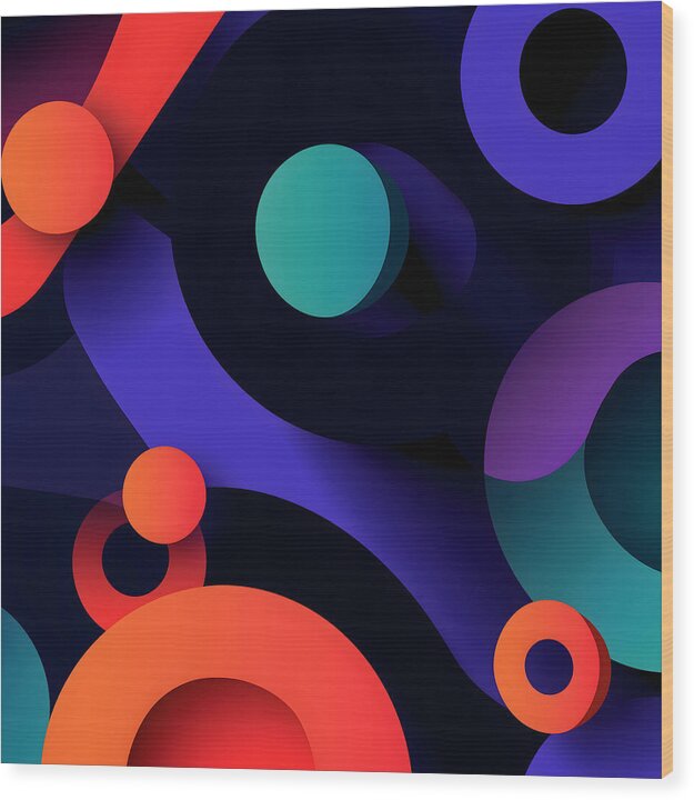 Kinetic Fusion - Wood Print