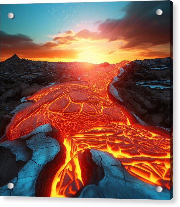 Liquid Fire - Acrylic Print