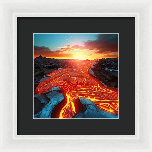 Liquid Fire - Framed Print