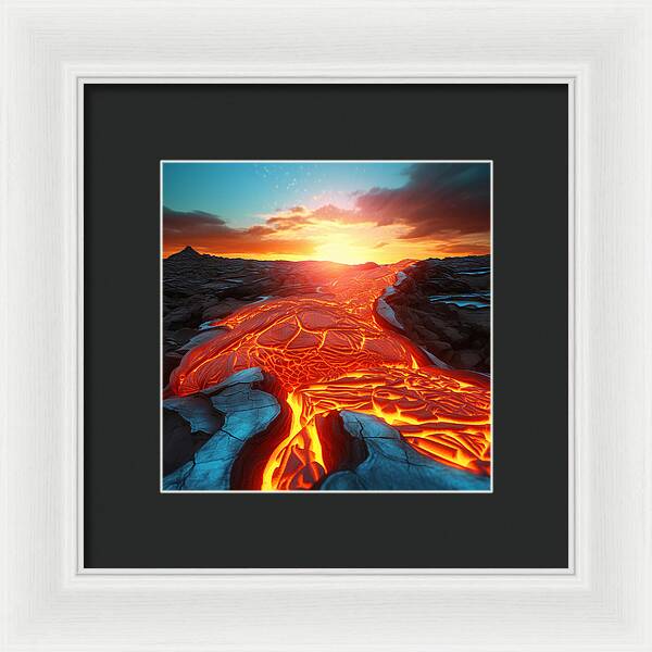 Liquid Fire - Framed Print