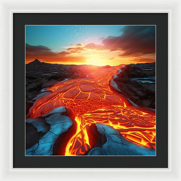 Liquid Fire - Framed Print