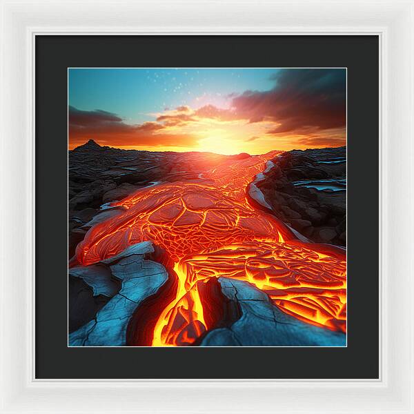 Liquid Fire - Framed Print