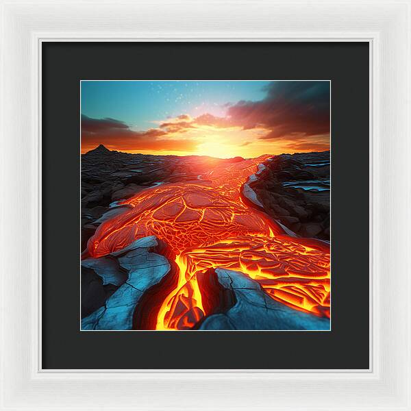Liquid Fire - Framed Print