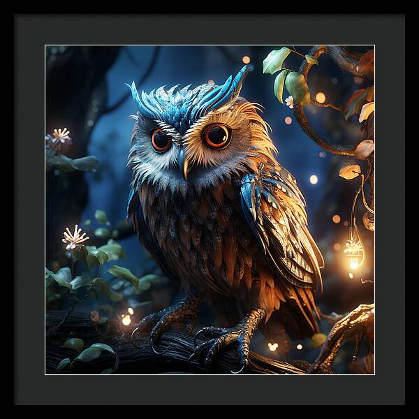 Luminescent Guardian - Framed Print