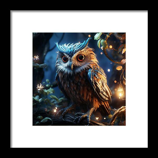 Luminescent Guardian - Framed Print