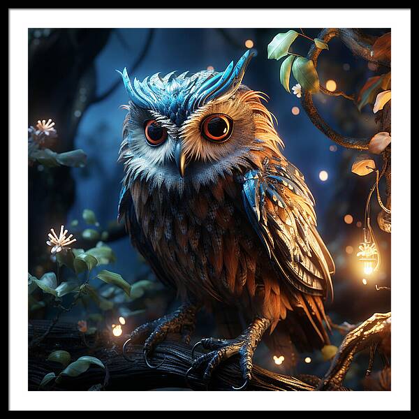 Luminescent Guardian - Framed Print