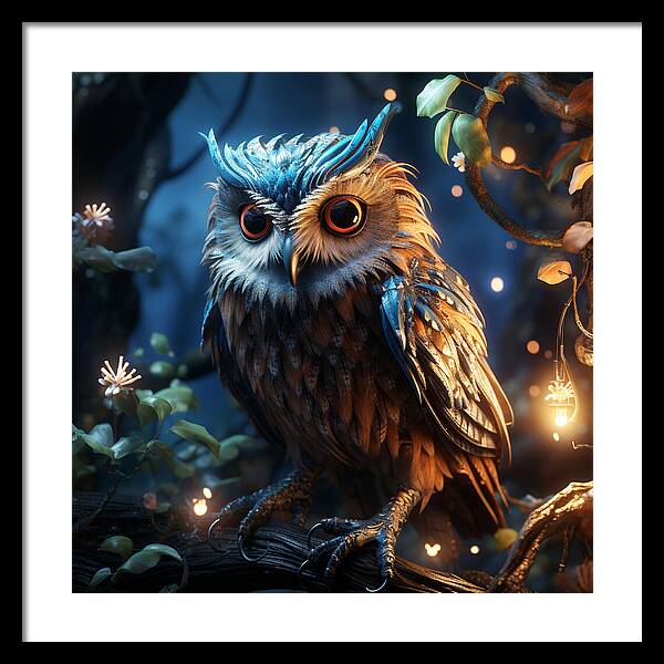 Luminescent Guardian - Framed Print