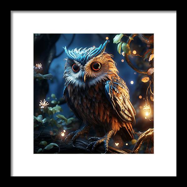 Luminescent Guardian - Framed Print