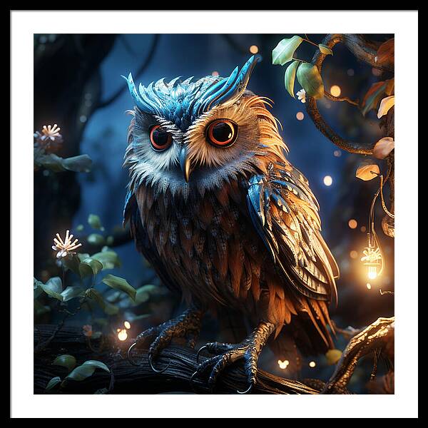 Luminescent Guardian - Framed Print