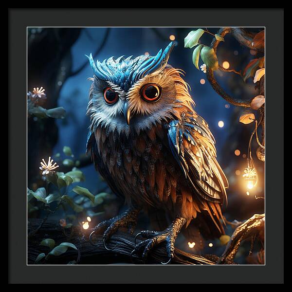 Luminescent Guardian - Framed Print