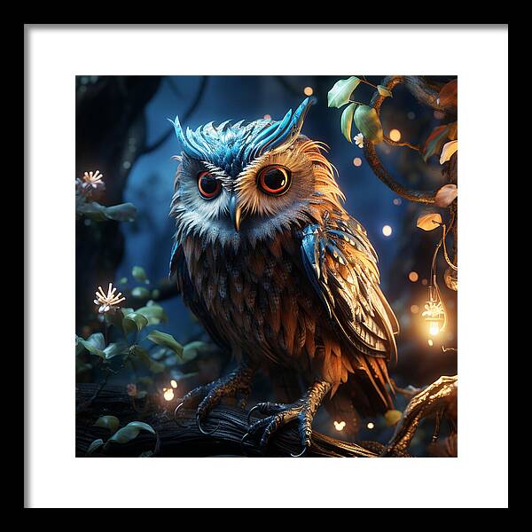 Luminescent Guardian - Framed Print