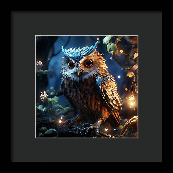 Luminescent Guardian - Framed Print