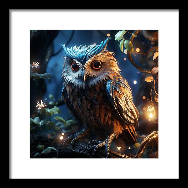 Luminescent Guardian - Framed Print