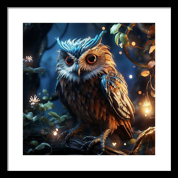 Luminescent Guardian - Framed Print