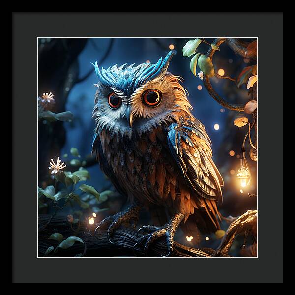 Luminescent Guardian - Framed Print