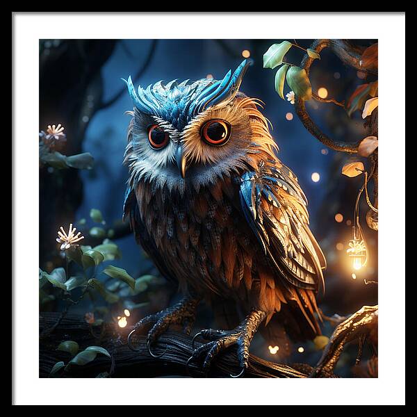 Luminescent Guardian - Framed Print