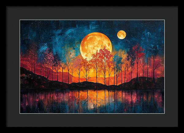 Lunar Echoes - Framed Print