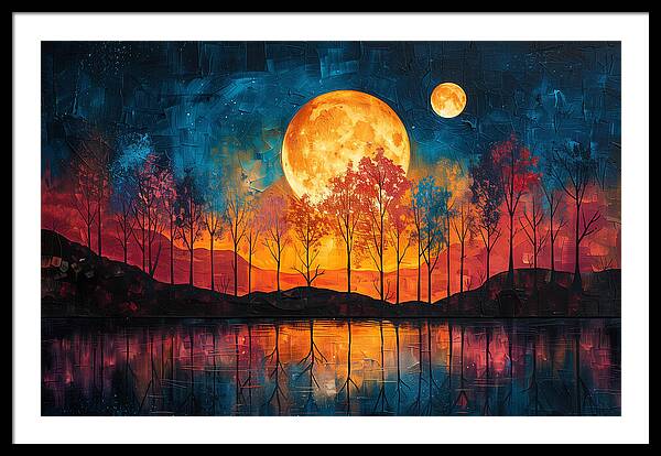 Lunar Echoes - Framed Print