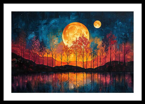 Lunar Echoes - Framed Print