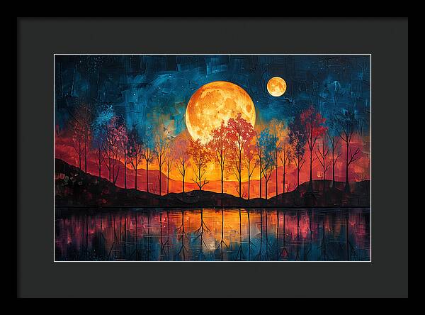 Lunar Echoes - Framed Print