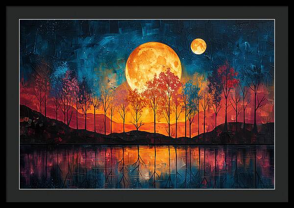 Lunar Echoes - Framed Print
