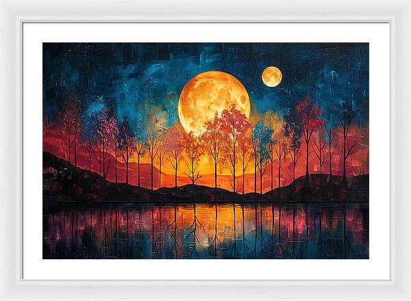 Lunar Echoes - Framed Print