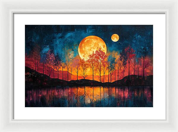 Lunar Echoes - Framed Print