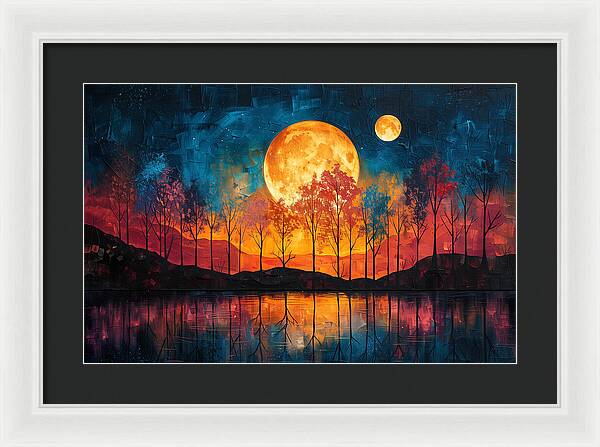 Lunar Echoes - Framed Print