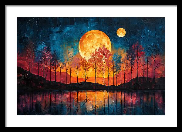Lunar Echoes - Framed Print